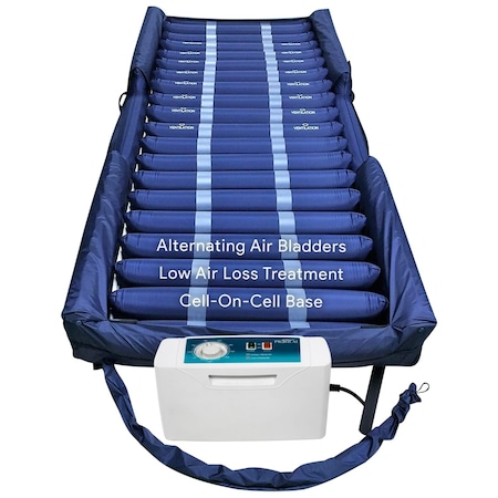 Proheal Mattress System w/Raised Air Bolsters and Cell-On-Cell Support Base 36"x80"x8"/11" PH-83600AB